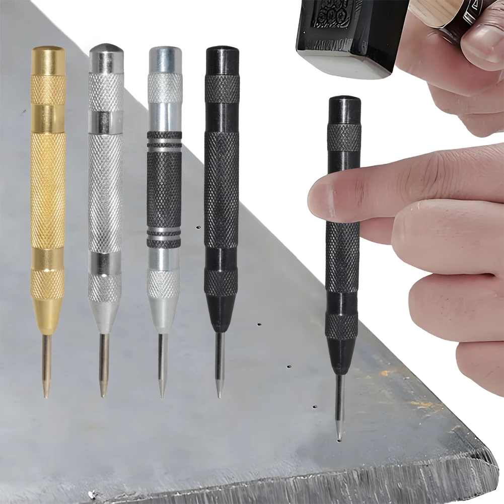 

130mm Automatic Spring Locator Automatic Metal Punch Auto Center Puncher Hole Marker Automatic Sample Punch Tool