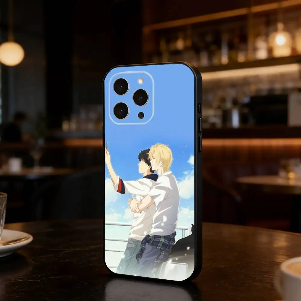 A-Anime BANANA FISH Ash Lynx Phone Case For iPhone 17,16,15,14,13,12,11 Plus,Pro,Max,Mini Silicone black Soft Cover view 3