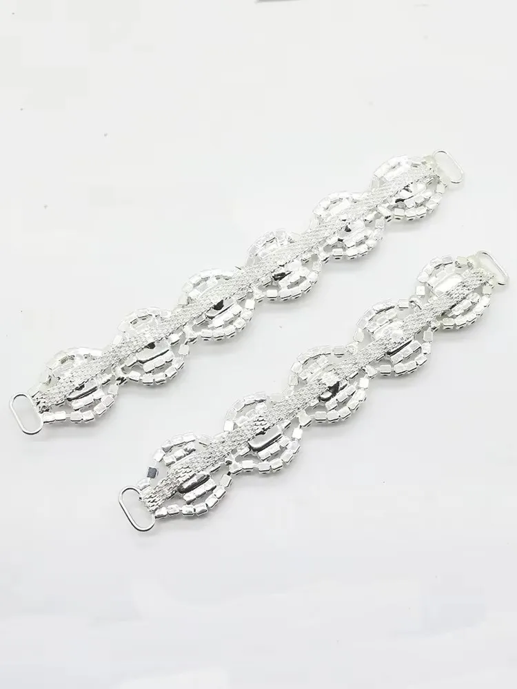 2017 New 2Pcs Rhinestone Bikini Connectors Belt Buckle For Competion Suits Swimming Wear Bikini Decoration