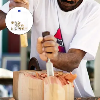 1 sada sady na vypalování dřeva, žáruvzdorný řezbářský a gravírovací nástroj pro dřevěné řemeslo, kutilství, pyrografii, šablonu, řezání, embosování, pájení 8 nejlepší prodej Nástroje na řezání dřeva pro řemesla - №8