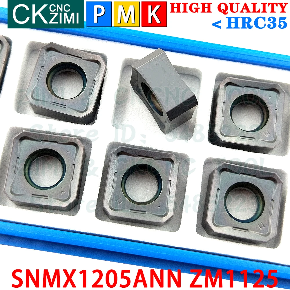 Imagem -03 - Snmx 1205 Ann Zm1125 Inserções de Metal Duro Inserções de Fresagem de Alimentação Rápida Cnc Torno de Metal Fresadora Ferramenta para Fresa de Face Lnmu03r Snmx1205ann Zm1125