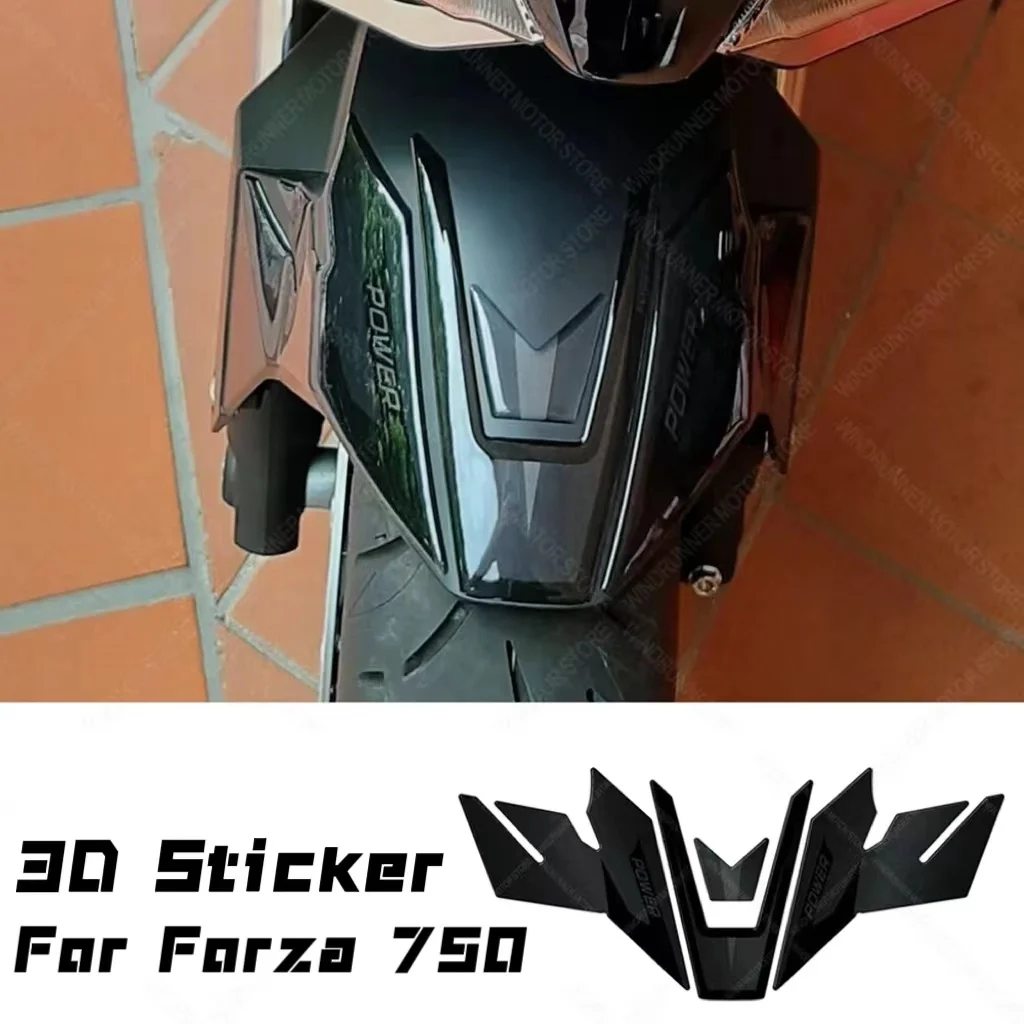 For Forza 750 Forza750 Motorcycle Accessories Waterproof Protective Sticker Mudguard Sticker 3D Epoxy Resin Protective Sticker