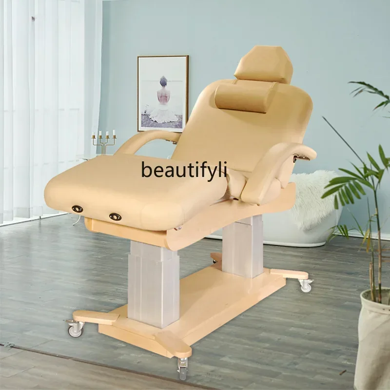 Electric Beauty Lift Spine Massage Couch Massage Bone Setting Spa Spine Lifting Tattoo Bed