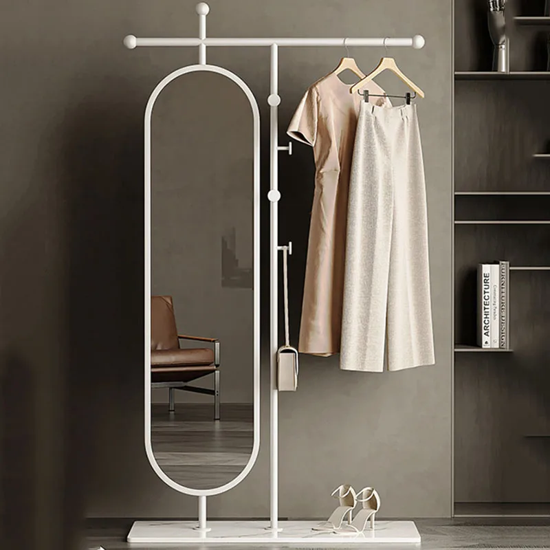 Hanging Garment Coat Racks Standing Clothes Organizer Open Living Room Modern Coat Racks Mirror Perchero Lounge Suite Furniture