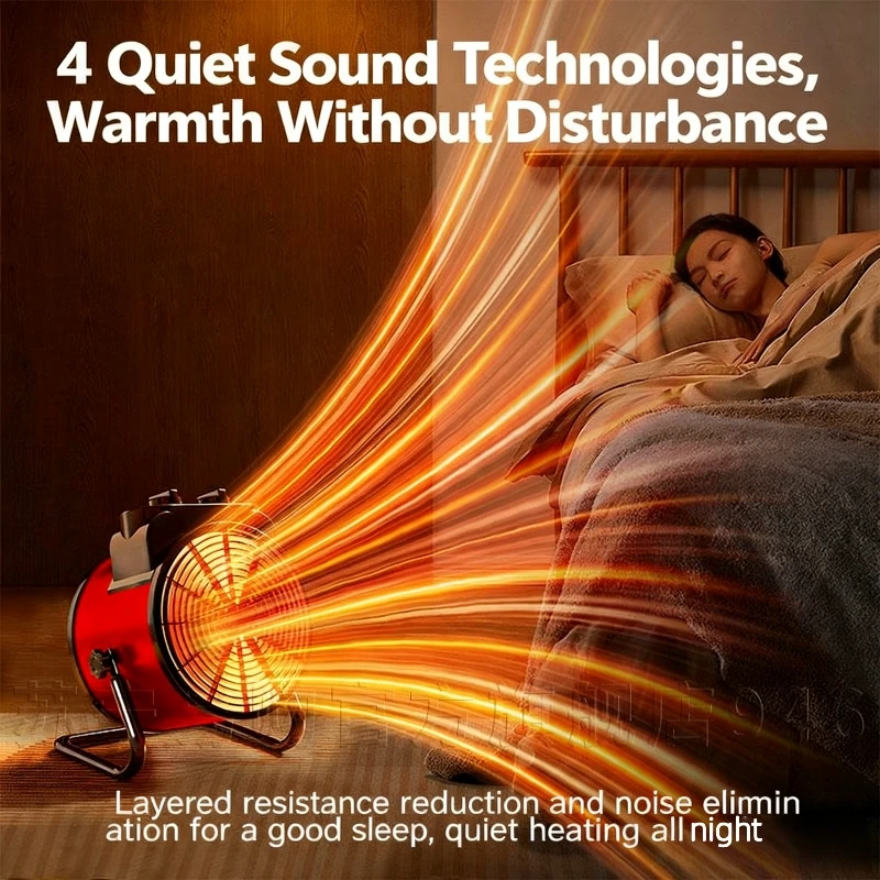 Portable Electric Heater 2000W Hot Air Blower Adjustable Radiator Fan Warm Winter Home Office Room Heater Low Energy Fan Heater