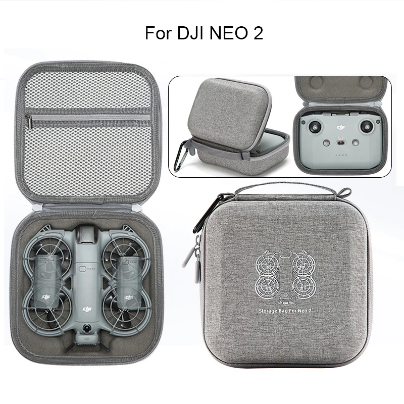 Étui de transport antichoc pour DJI NEO 2, coque rigide, sac de rangement Portable pour Drone DJI Neo 2 RC N3, accessoires à distance