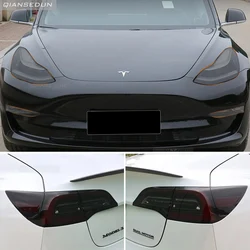 Per Tesla Model 3 Y 2017-2023 TPU faro annerito fanale posteriore Foglight pellicola protettiva modifica pellicole cambia colore nero