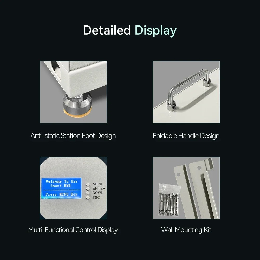 Exliporc 10Wh ESS حزمة بطارية أيون الصوديوم 48 فولت 210 أمبير نظام تخزين الطاقة الشمسية المثبت على الحائط جدار الطاقة مع حزمة بطارية Na Ion