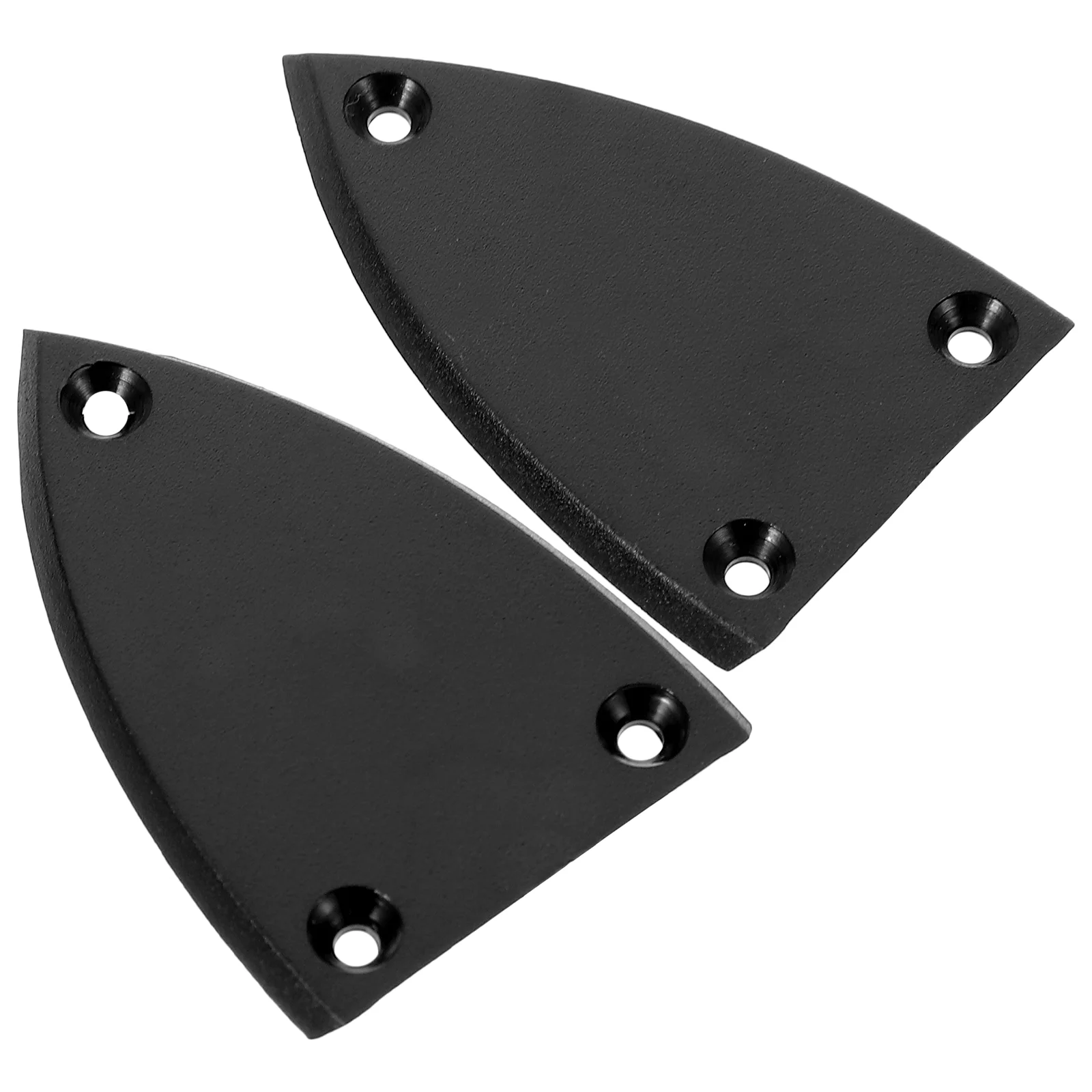 2 Pcs Guitar Tuning Lever Cover Truss Rod 3 Hole Black Electric Parts and Accessories for Repair Plate Acoustic