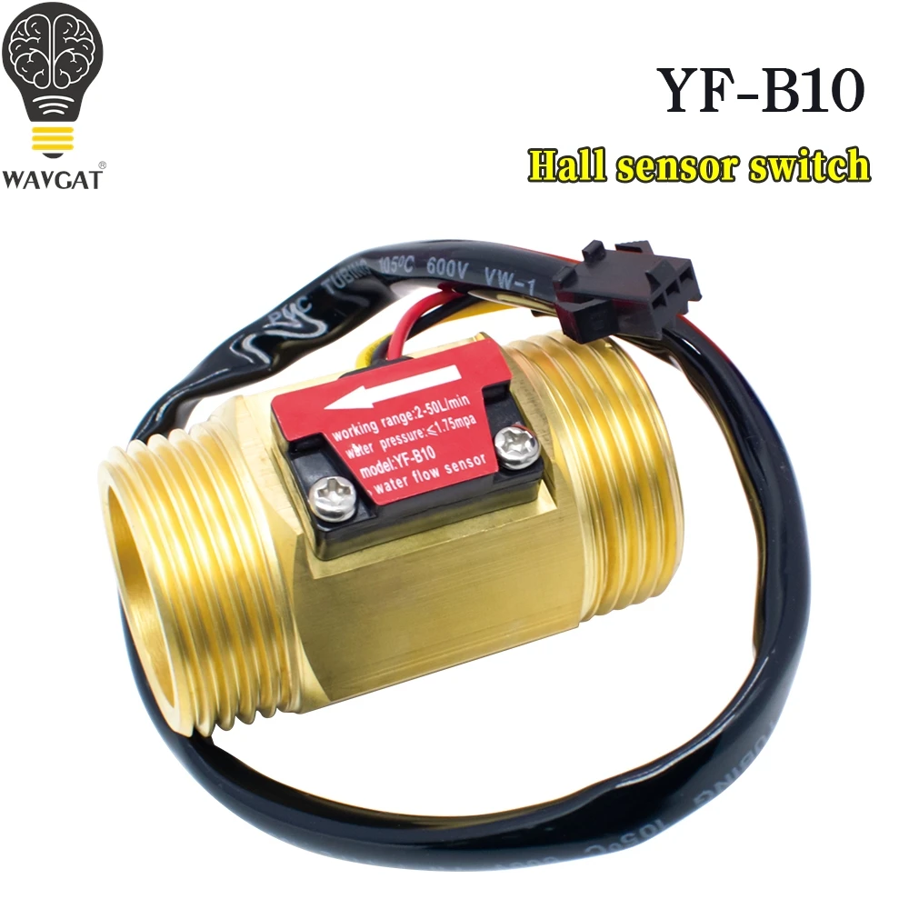 Water Flow sensor Hall Sensor Switch Flow Meter DN25 brass water meter Industrial turbine flowmeter 1 Inch water flow sensor