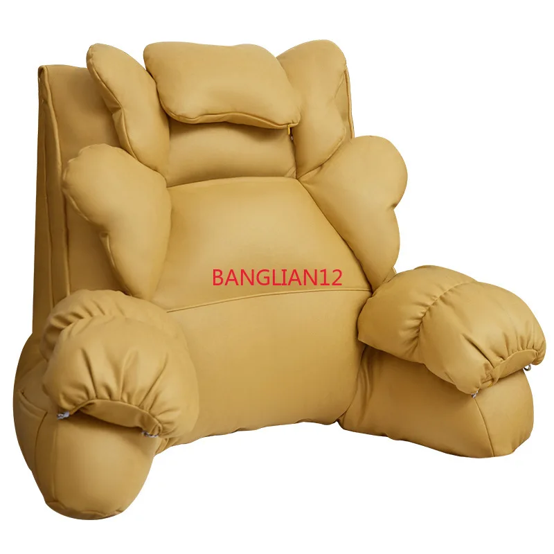 

waist sofa, large backrest bedroom removable and washable technology cloth cushion