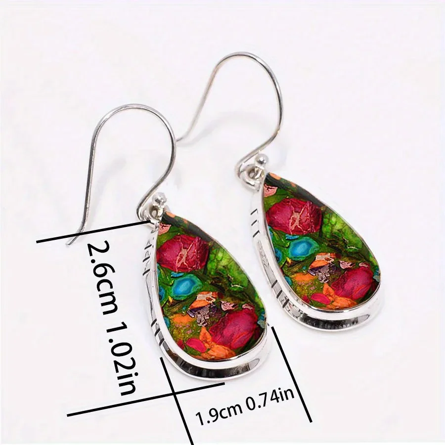 Fashion Bohemian Earring Imitation Turquoise Earring Earrings for Women Vintage Earrings Jewelry Perfect Gift To Lover Friend