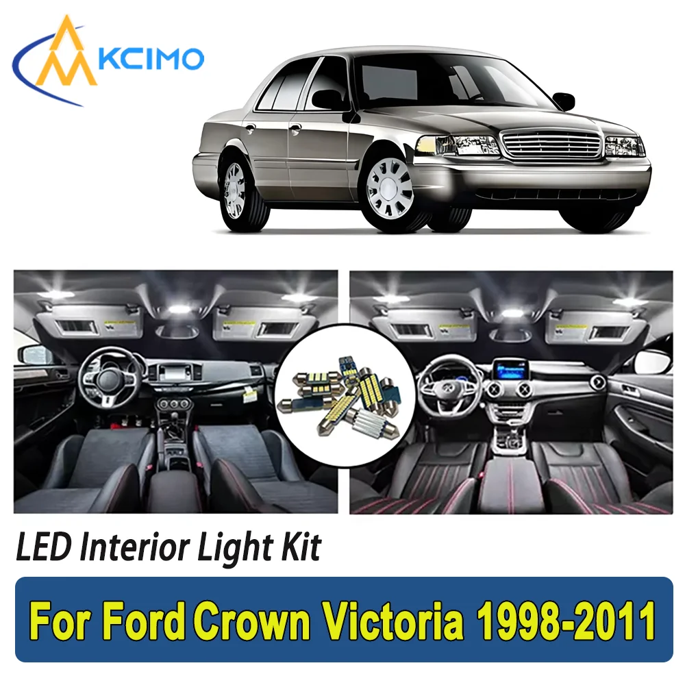 

New Light Bulb For Ford Crown Victoria (1998-2011) Premium Bright LED Interior Dome Map Trunk Light Kit Car Led Lamps Car LED