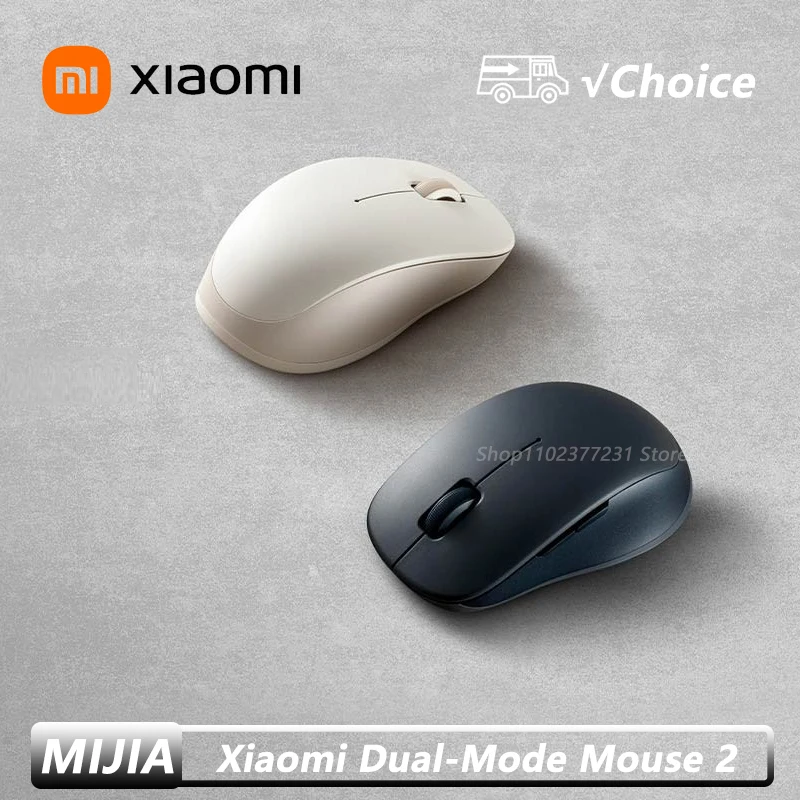 

Xiaomi Wireless Dual-Mode Mi Silent Mouse Bluetooth USB Connect 1300DPI 2.4GHz Optical Mute Laptop Notebook Office Game