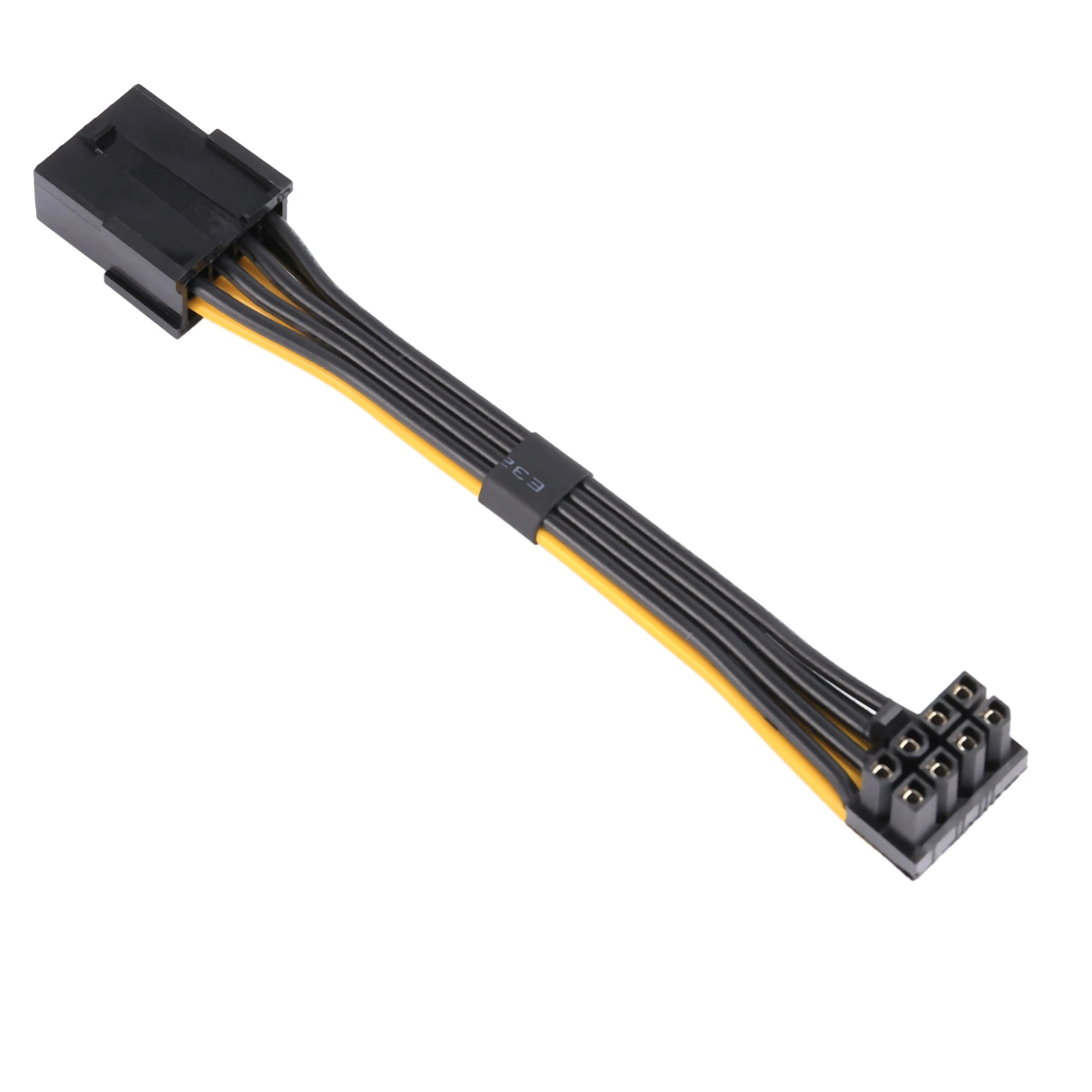 Cable de alimentación de extensión de tarjeta gráfica, conector PCIe de 8 pines hembra a 8 pines macho, codo de 90 grados, B