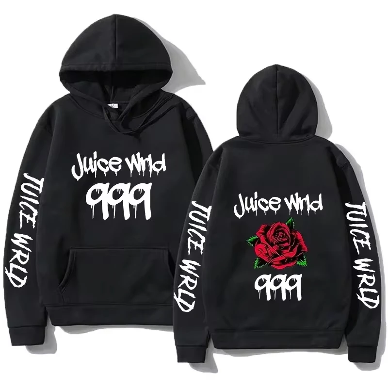 Juice WRLD Women Hoodies 999 Print Pullover Juicewrld Hooded Music Rapper Hip Hop Joggers Singer Fleece Sweatshirt Fans Men Tops