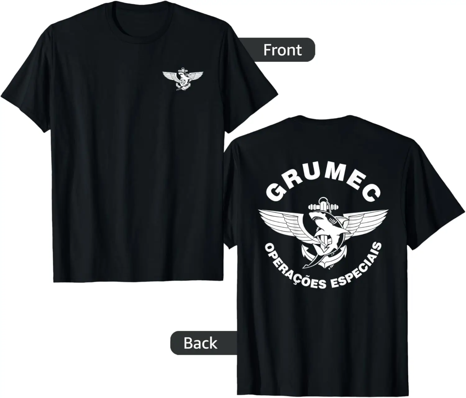 

Brazilian GRUMEC Special Forces Combat Diver Frogman T-Shirt Short Sleeve Casual 100% Cotton Shirt