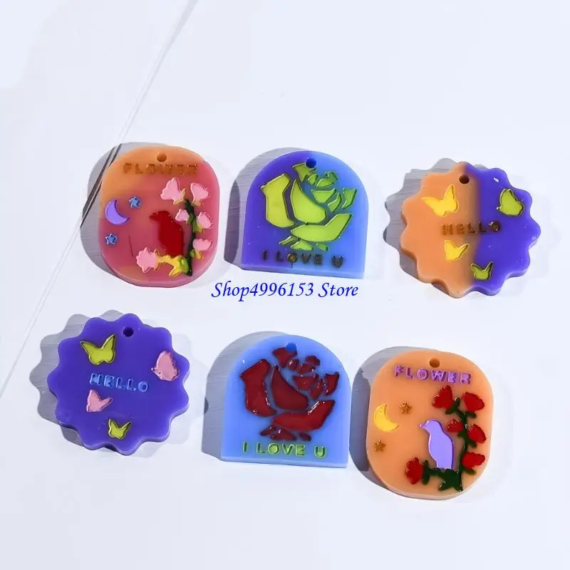 Q0KE High Transparency Silicone Mould for Crafting 3D Heart Pendants Decoration for Valentines Day Creation