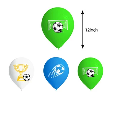 Neue Fußball-Ballons Fußball-Superstar CR7 Geburtstagsparty-Dekoration 12-Zoll-Latexballons Fußball-Partys DIY-Dekorationen