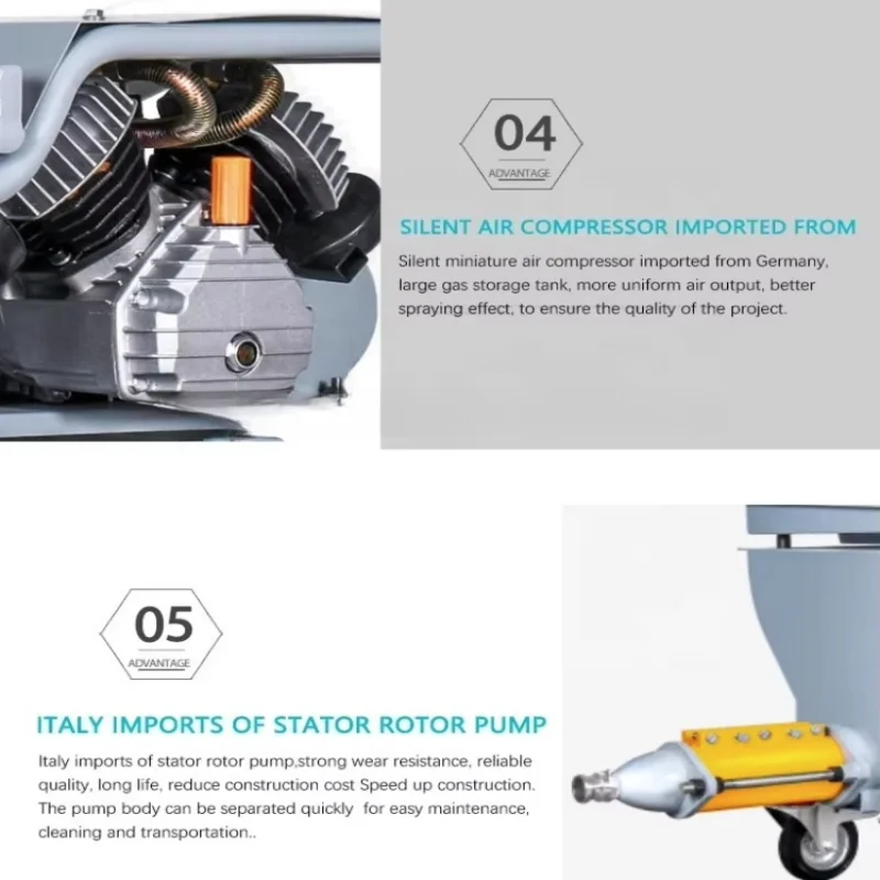 맞춤형 X6 벽 시멘트 건설 기계, 중장비, 장비 건설 L