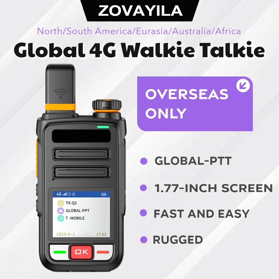 ZOVAYILA-N9 Global Walkie-Talkie, N9 Public Network, PTt, Ship Walkie-Talkie, Outdoor 5000 km