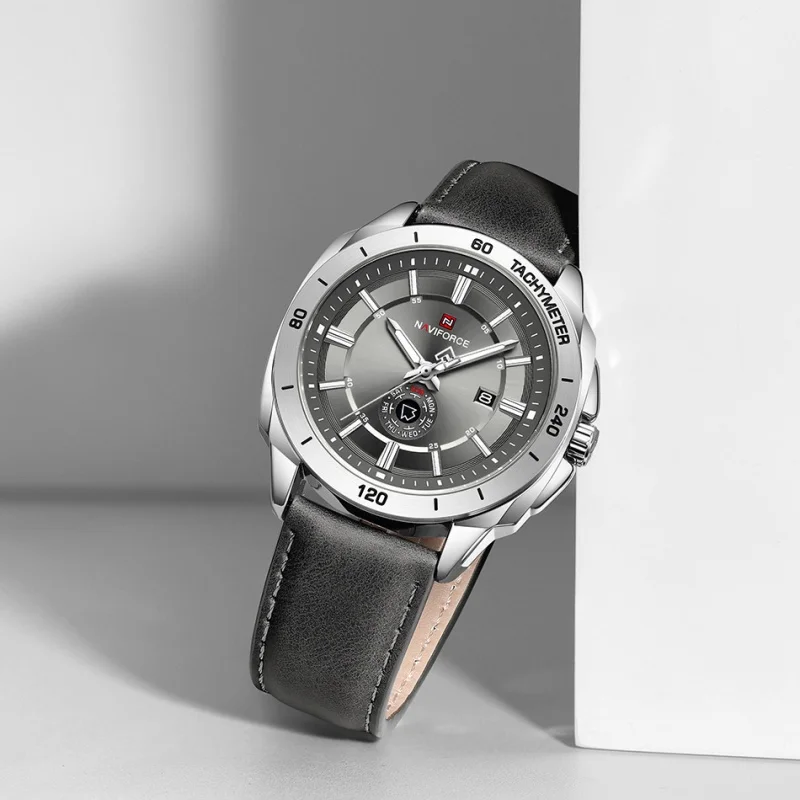 NAVIFORCE Fashion Men's Watches Leather Quartz Watch Men Casual Sports Male Day Date Wristwatch Montre Hombre Relogio Masculino
