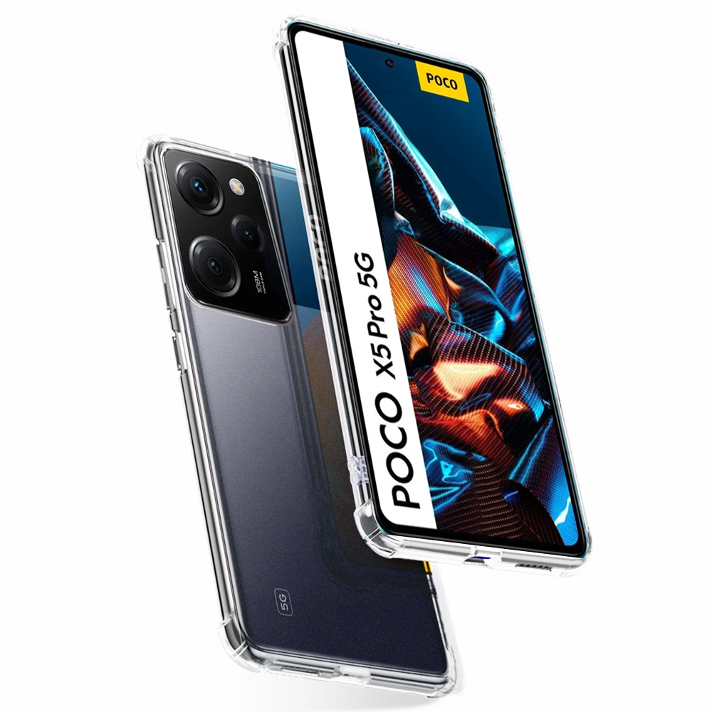 3in1 Protective Glass Pocco X5 Pro Clear Shockproof Case For Xiaomi Poco X5 Pro X 5pro X5Pro 5G Camera Lens Cover Tempered Film