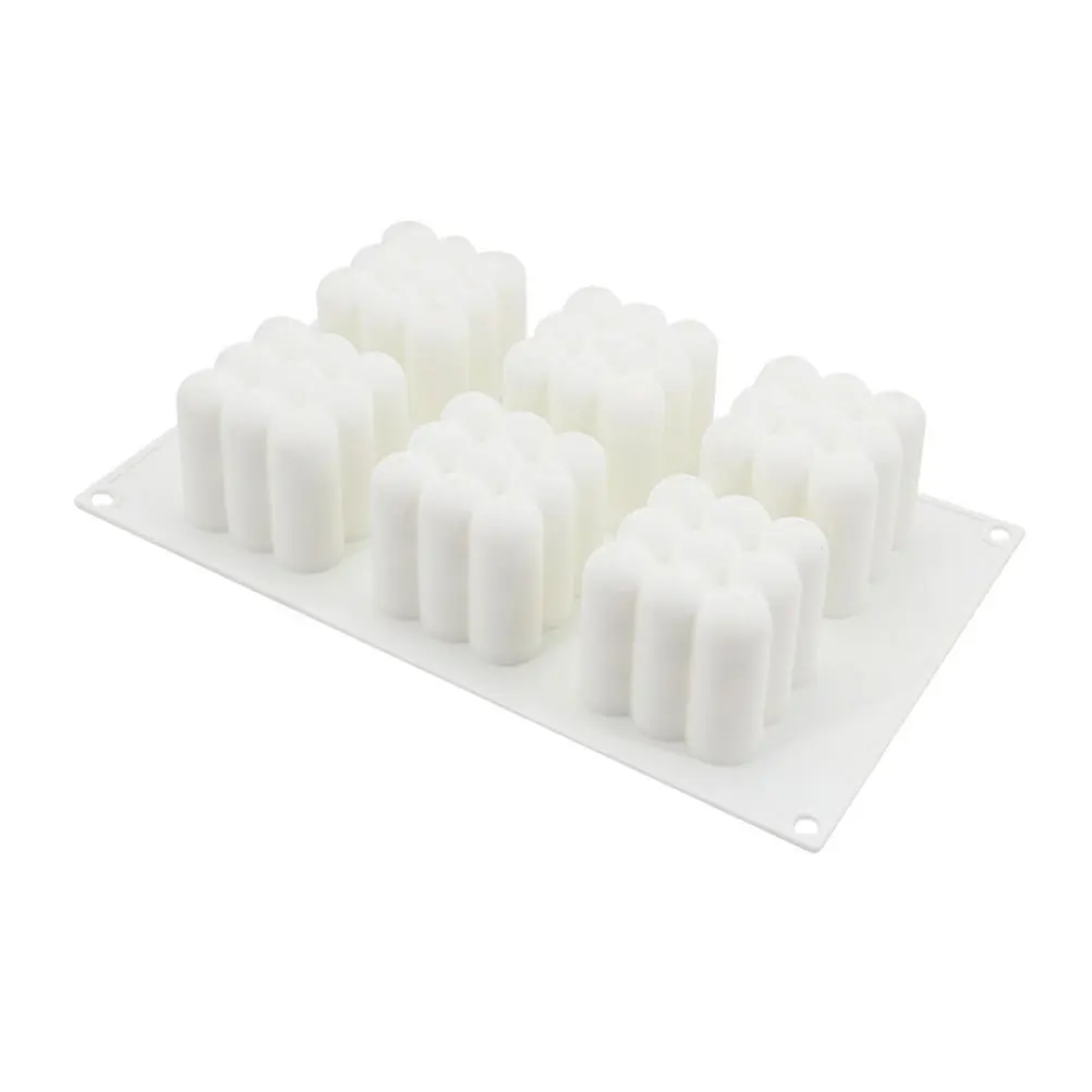 

6 Grids Silicone Mousse Homemade Cake Mold Molds Three-dimensional Birthday Baking for