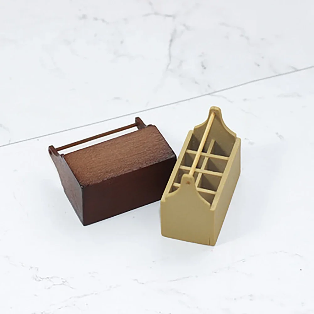 1 個 1/12 ドールハウスミニチュア樹脂ツールボックスシミュレーション収納ボックス模型玩具ミニ装飾ドールハウスアクセサリー