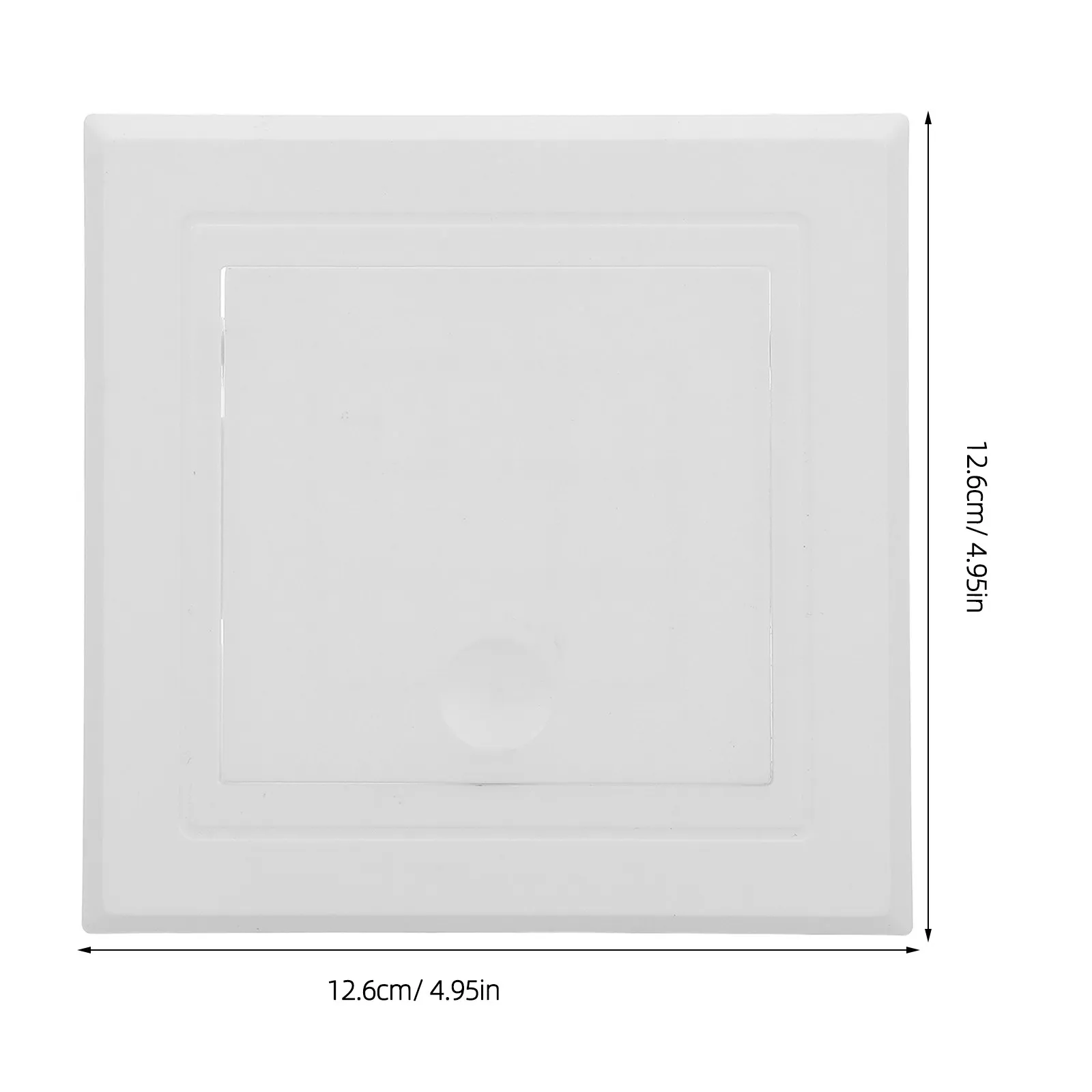 Plastic Removable Access Panel Wall Ceiling Cover 4.96in Self Adhesive ABS Plumbing Electric Drywall Inspection Maintenance Door