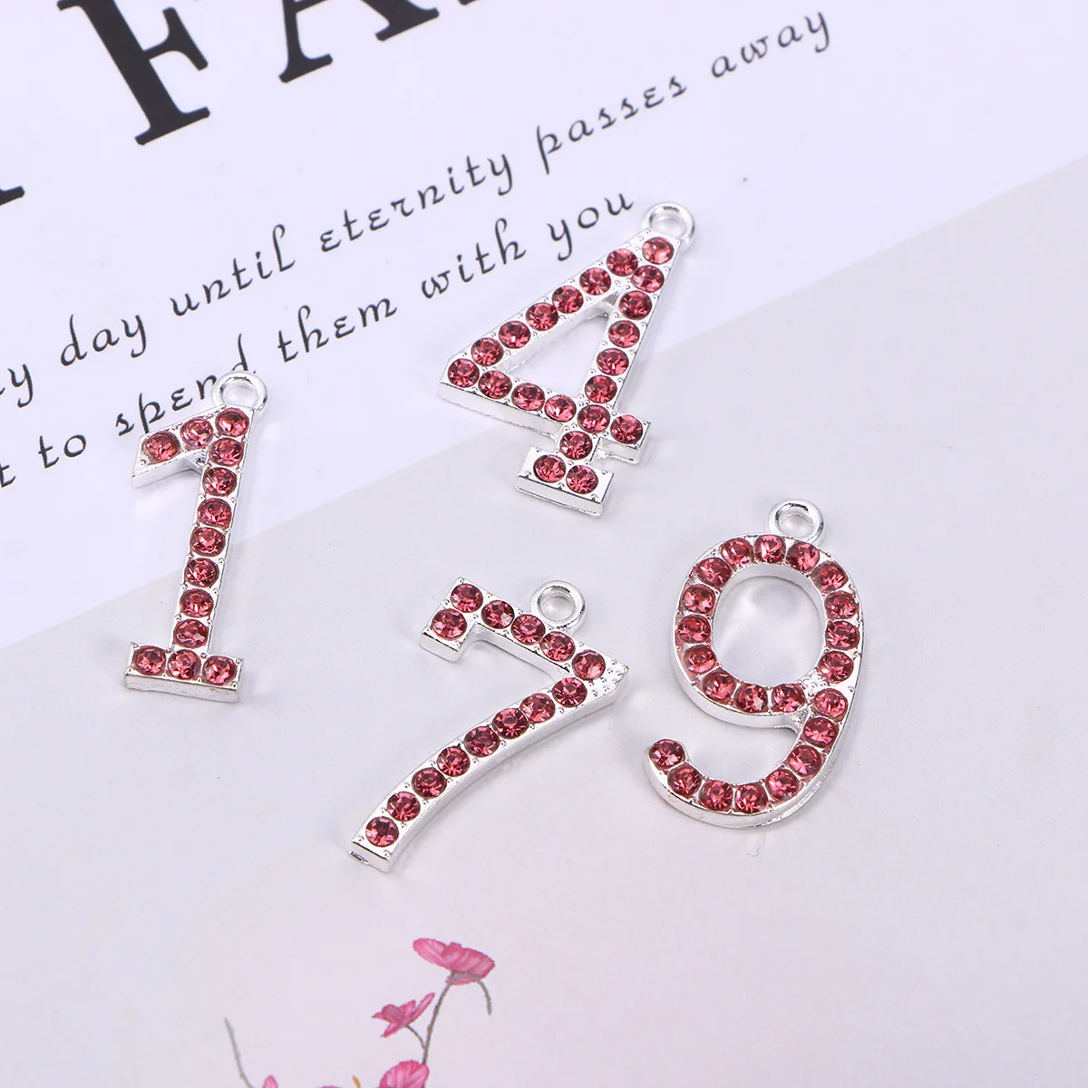 

10 шт., Корона на день рождения со стразами, сменные цифры из сплава 0-9, повязка на голову «сделай сам», декор, без никеля, антиаллергенный