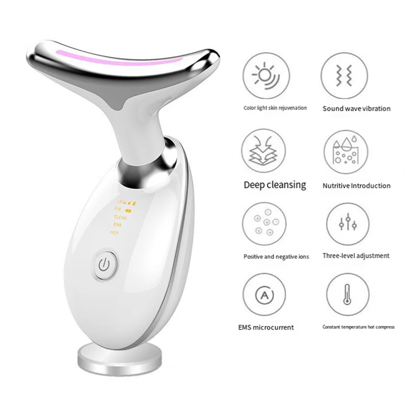 A24P Face And Neck Massager Face And Neck Red Light Therapy Home Facial Skin Care Tools