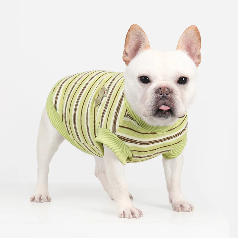 

Летняя дышащая майка-жилетка для собак мелких и средних пород: французский бульдог, мопс, бишон фризе, шиба-ину