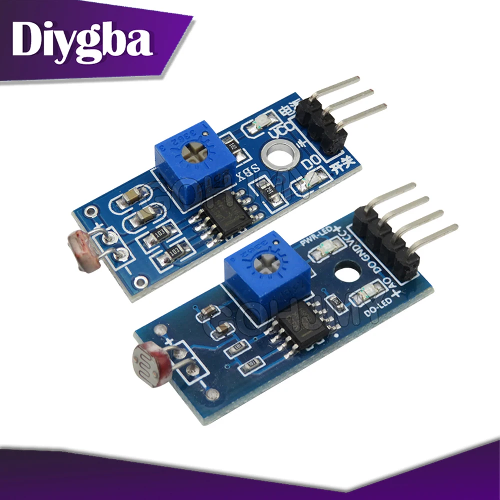 3pin 4pin Photosensitive Brightness Resistance Sensor Module Light Intensity Detect Photosensitive Resistor Module