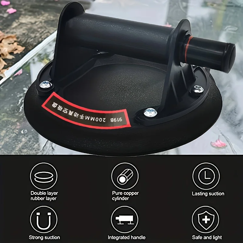 2025 Vacuum Suction Cup 200kg Loading Capacity Heavy Duty Vacuum Spreader for Tile Adsorption Granite Glass Lifting 8 Inch Cup