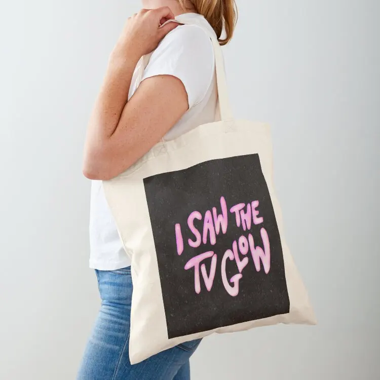 

I Saw the TV Glow Asphalt Sticker Tote Bag tote bag woman reusable grocery bags Canvas personalized tote bag