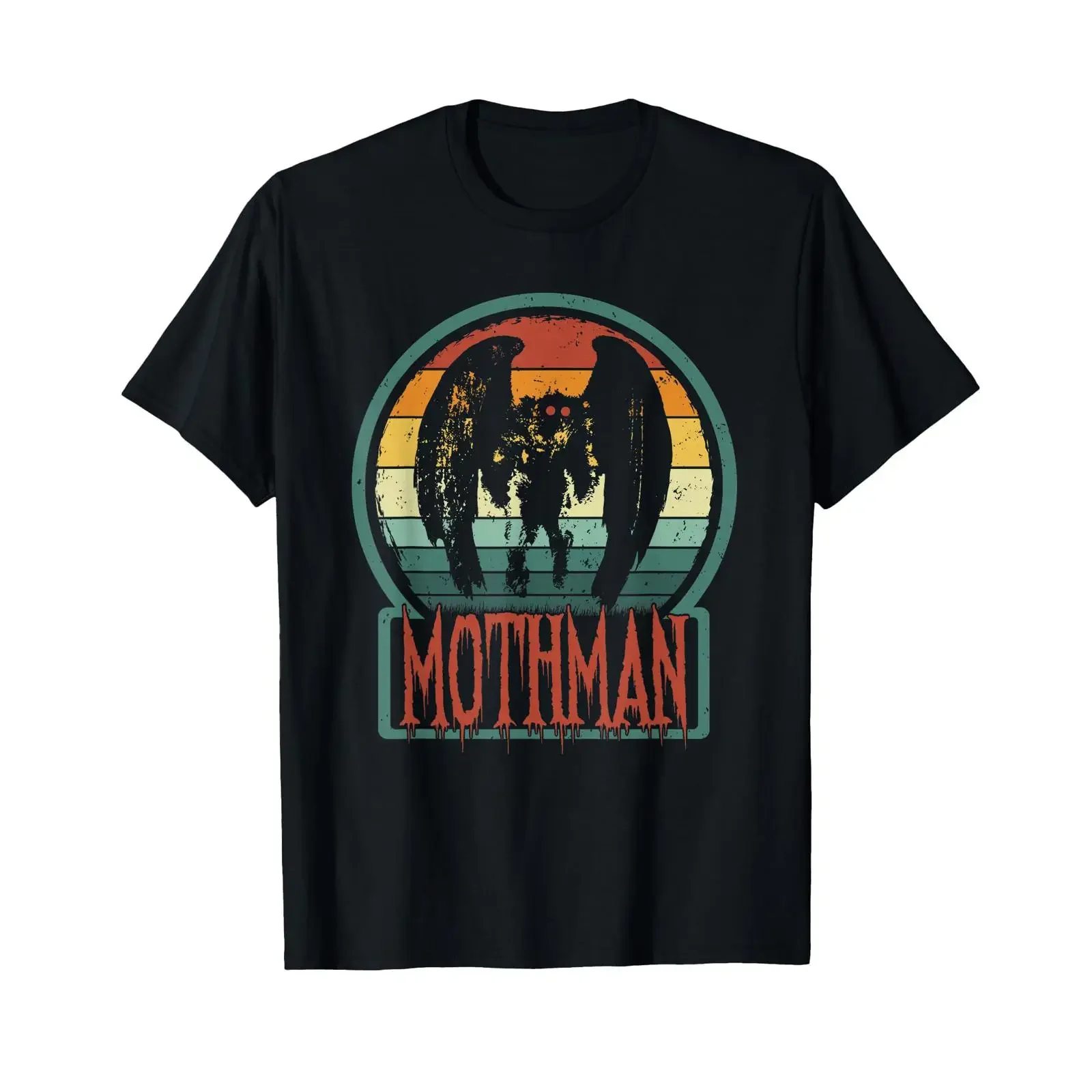 Mothman Point Pleasant Retro Vintage Cryptid T Shirt vintage Washed streetwear Unisex homme Versatile Stylish Soft graphic