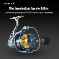 DEUKIO Fishing Reel No Gaps 5.2:1 Gear Ratio CNC Spool Handle EVA Knob High Speed Spinning Reel Casting Reel Carp For Saltwater