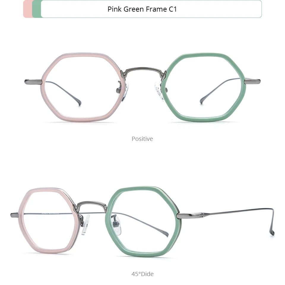 FONEX Acetat Titan Brille Rahmen Frauen 2025, Neue Mode Marke Design Retro Kleine Runde Brillen Männer Vintage Brillen 85844 – Detail 26