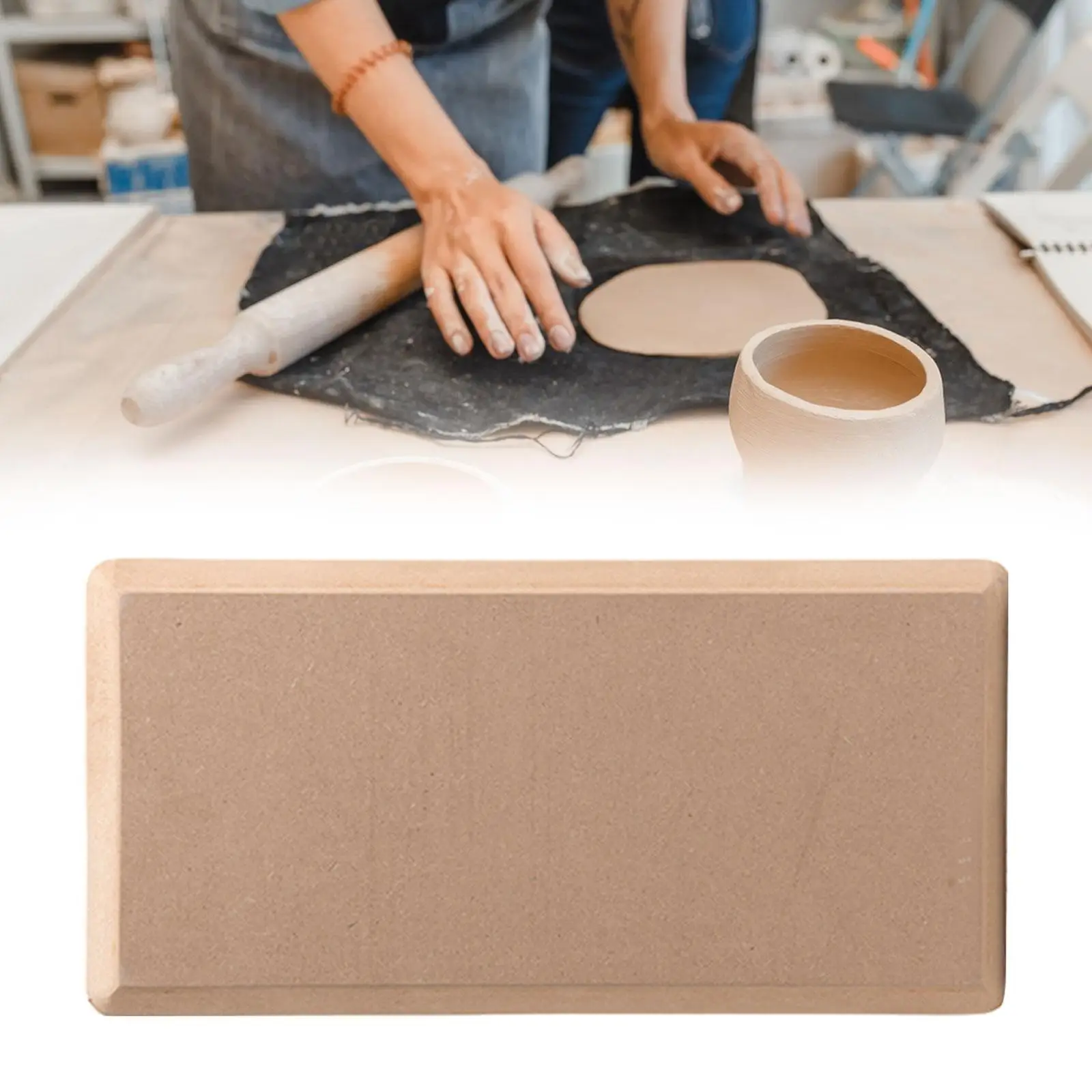 도자기 회전대 배트 건조 트레이 점토 제작 나무 밀도 보드, 모델링 도구 DIY 점토 회전 배트 건조 보드 패드