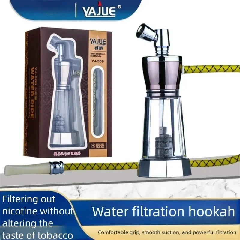 High-end Hookah Full Set of Healthy Filter Cigarette Kettle High-end Portable Cigarette Tick Hookah Bag Pot Creative Hookah