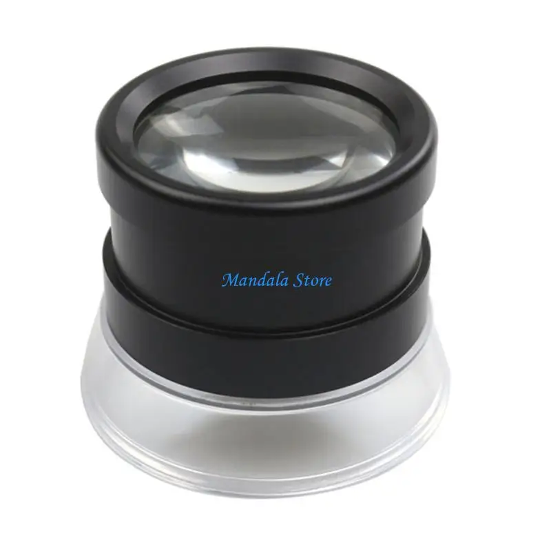 

U2JC 10665 Cylindrical Glass Optical Lens 30X Magnification 40mm Diameter