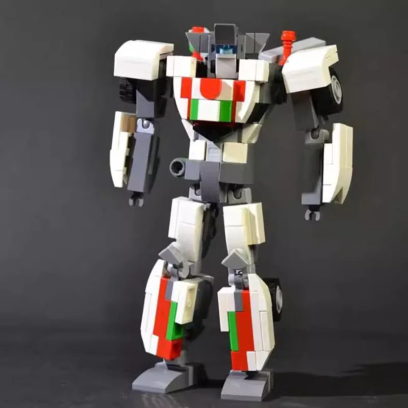 MOC Double Knife Robot 271PCS Desenho Eletrônico Bloco de Emenda Brinquedo Modelo