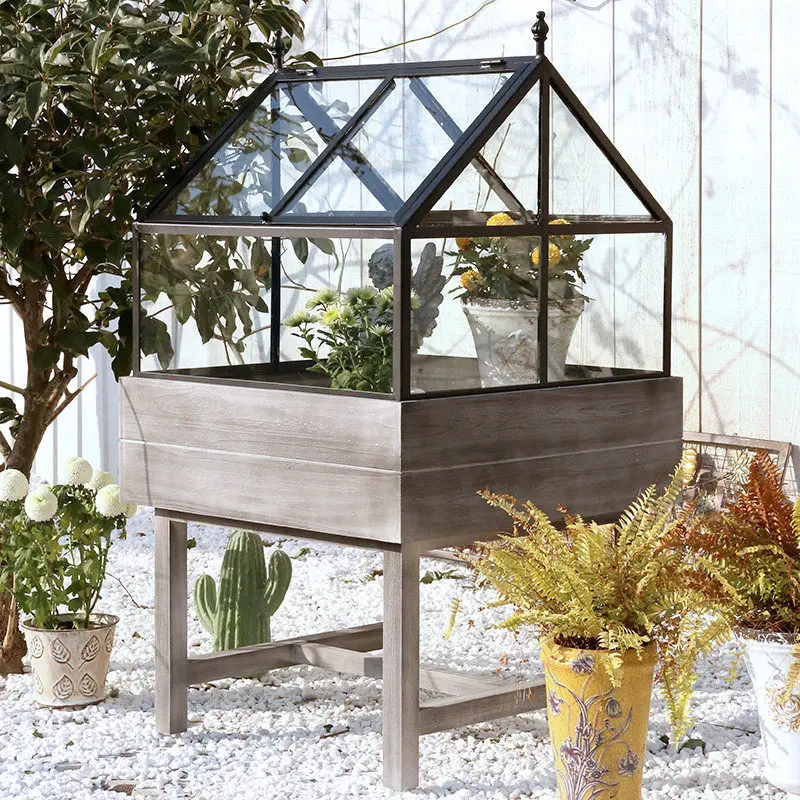

Зимний сад из массива дерева с железными элементами и стеклом, теплая солнечная комната для цветов, внутренняя защита от мороза, решетка для цветов