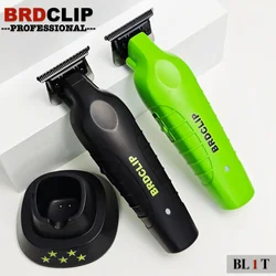 BRDCLIP Professional Carving Gradient Hair Trimmer Barber Finish Electric Clipper with Charger Stand Hair Cutting Machine BL1T