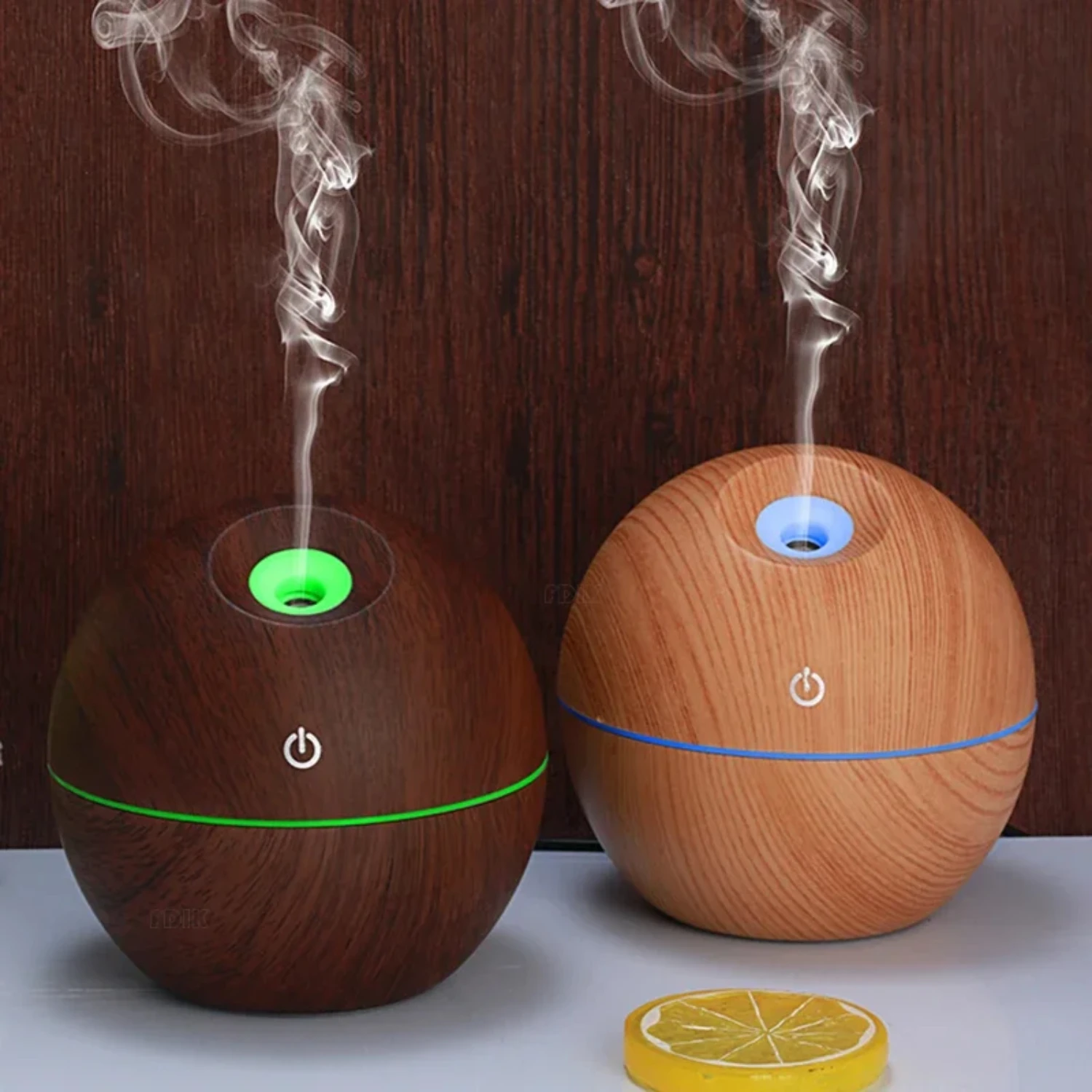 130 ml USB-Diffusor für ätherische Öle, Ultraschall-Nebel-Luftbefeuchter, Luftreiniger, 7 Farbwechsel, LED-Nachtlicht, Büro