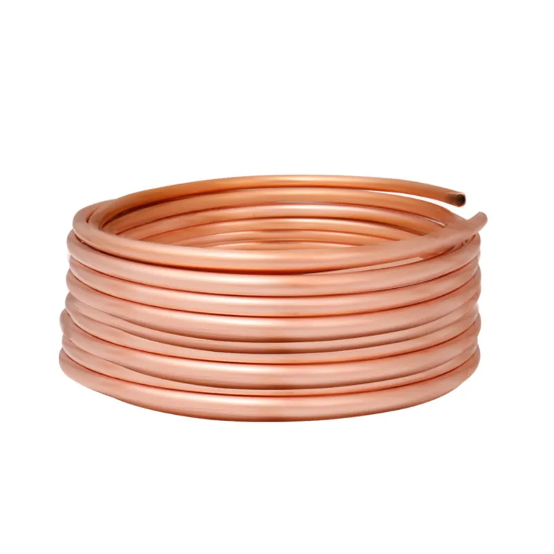 Soft Copper Tube Copper Coil 99.9% T2 Air Conditioning Pipe Red Copper OD 2/2.5/3/4/5/6/6.35/8/9.52/10mm Wall Tube Thk 0.5~1.5mm