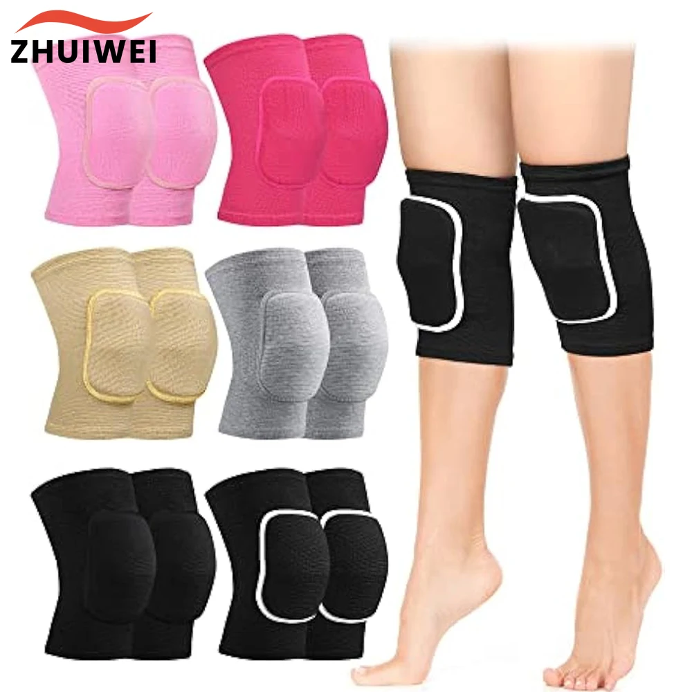 

1Pair Dance Knee Pads Protective for Dancers Non Slip Knee Brace Soft Knee Compression Sleeve for Dance Sports Yoga Volleyball