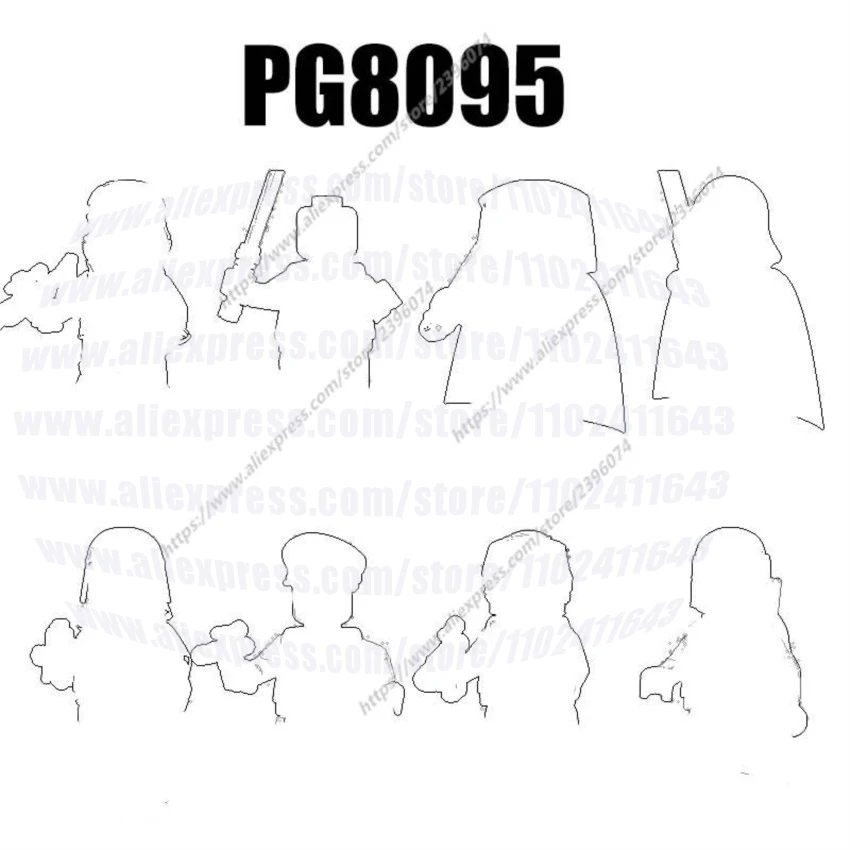 PG8095 Фигурки из фильмов, строительные блоки, кирпичи, игрушки PG761 PG762 PG763 PG764 PG765 PG766 PG767 PG768 DIY Toys