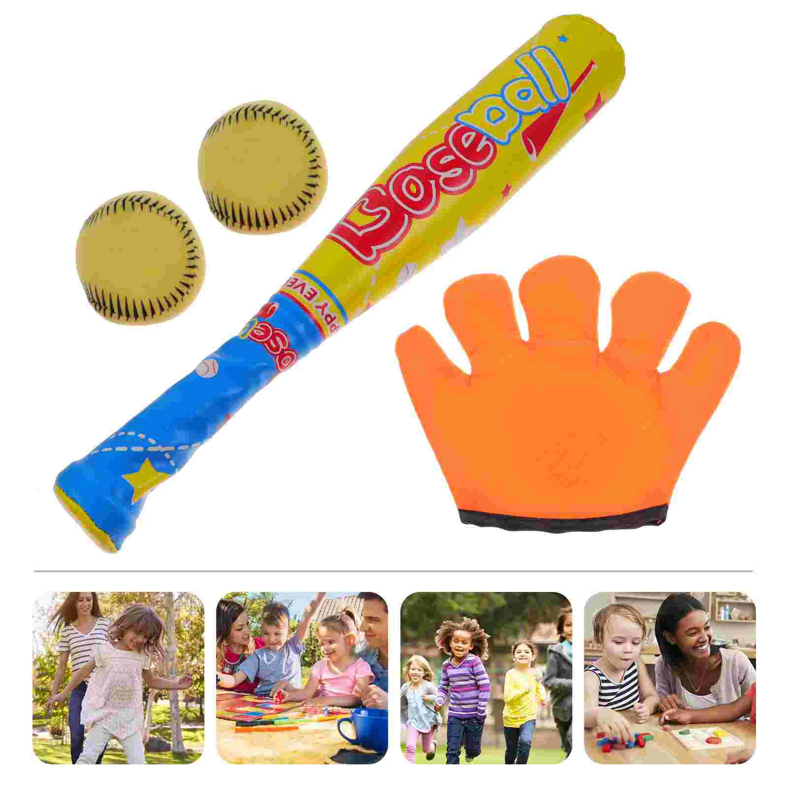 Toy Baseball Suit Toys for Kids Sticky Balls Interactive Bat and Plastic Toddler